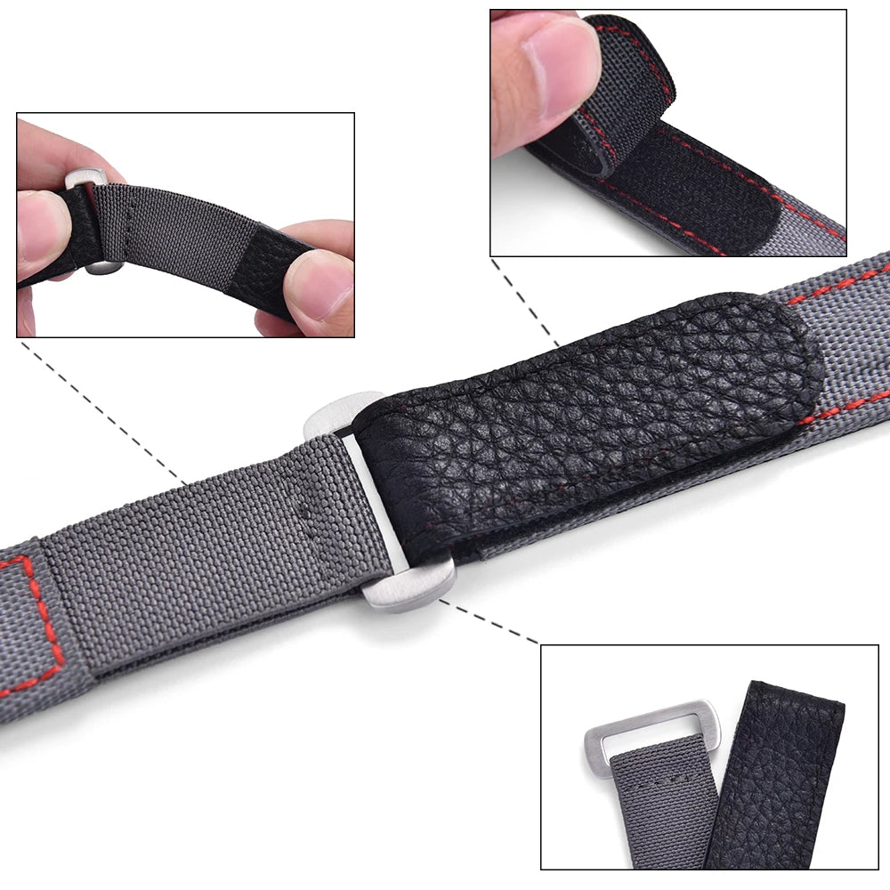 Hook And Loop Watch Band