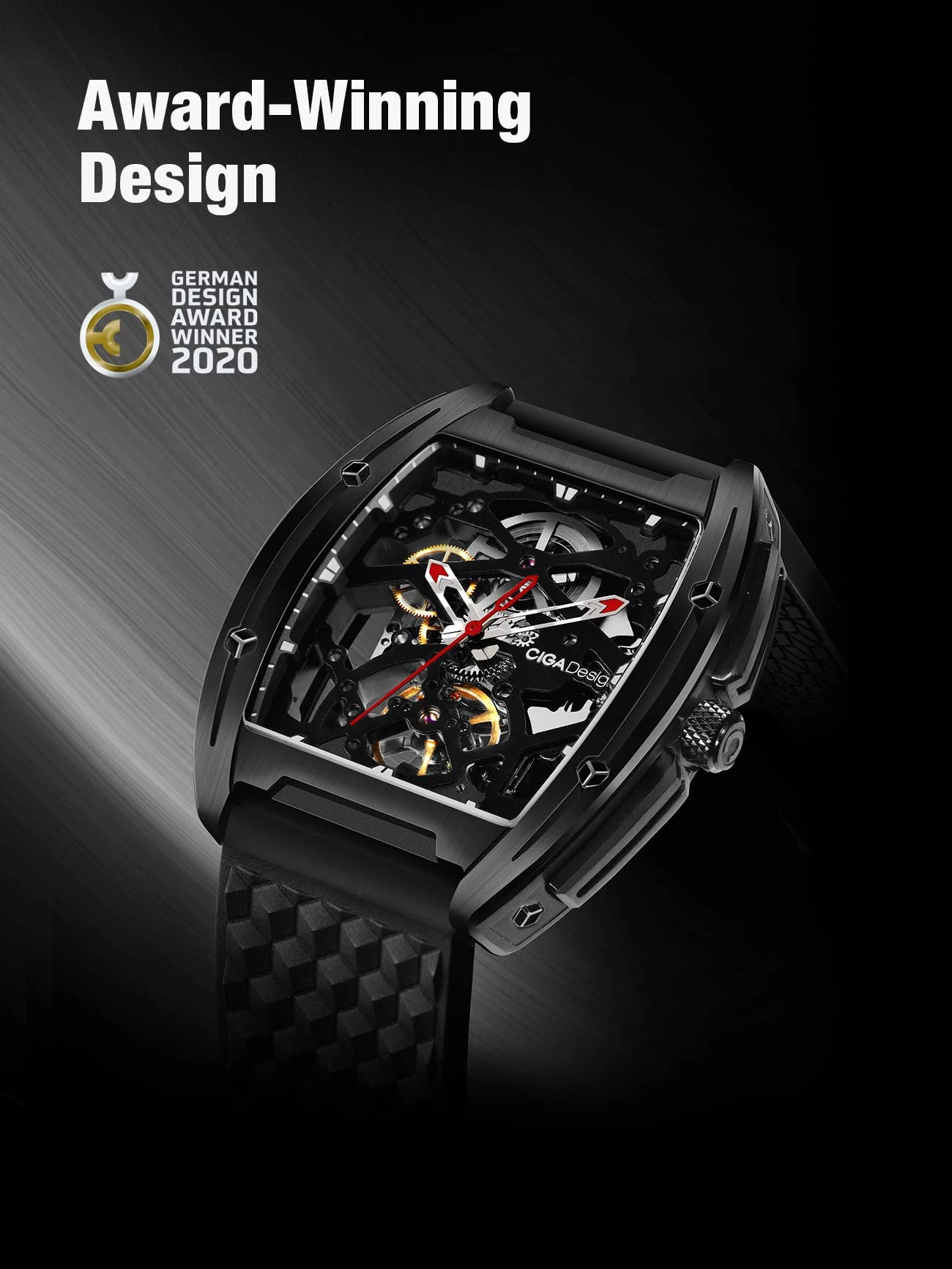 CIGA Design Automatic Mecthanical Skeleton Watch