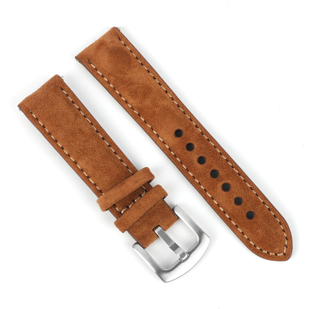 Leather Watch Strap 18mm 19mm 20mm 22mm