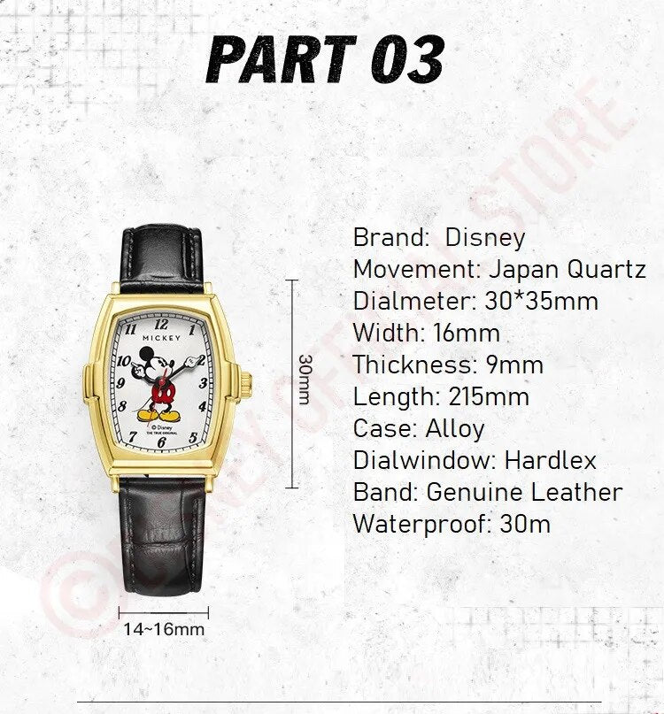 Disney Unisex Mickey Mouse Quartz