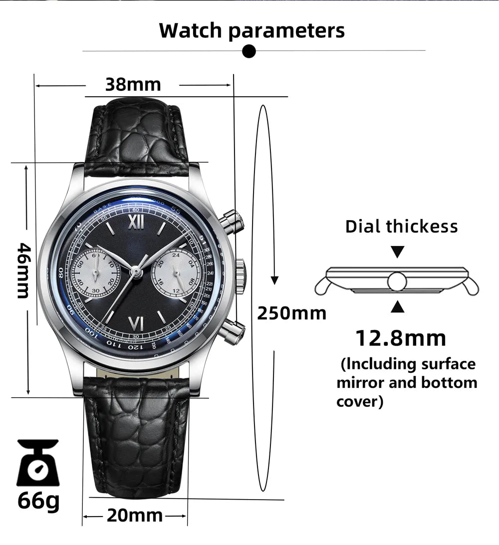 38mm Chronograph Watch