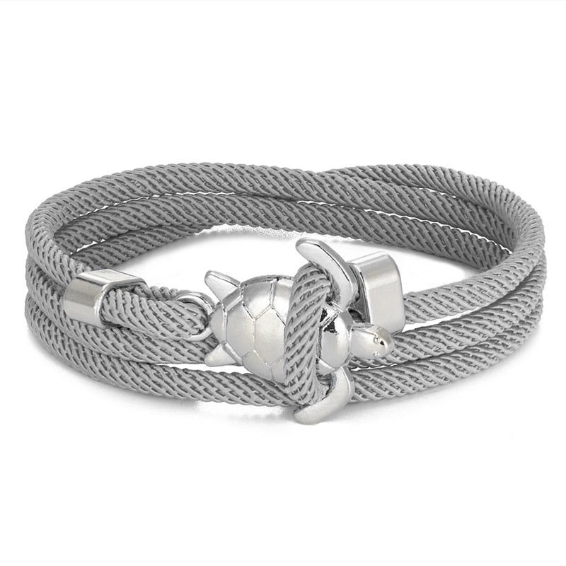 Braided Sea Turtle Viking Bracelet