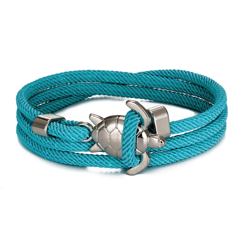 Braided Sea Turtle Viking Bracelet