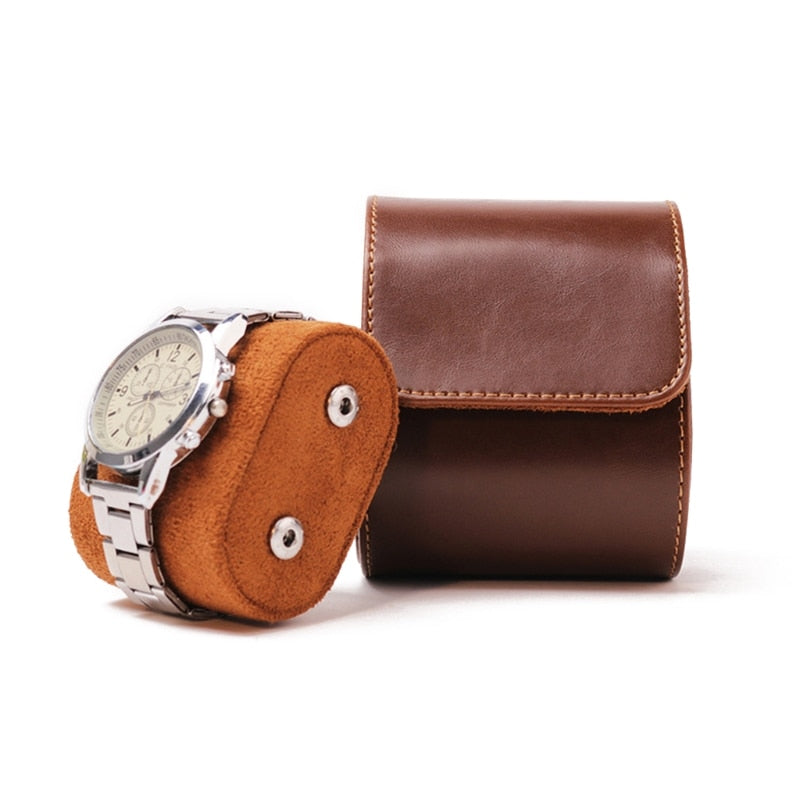 Leather Watch Travel Case