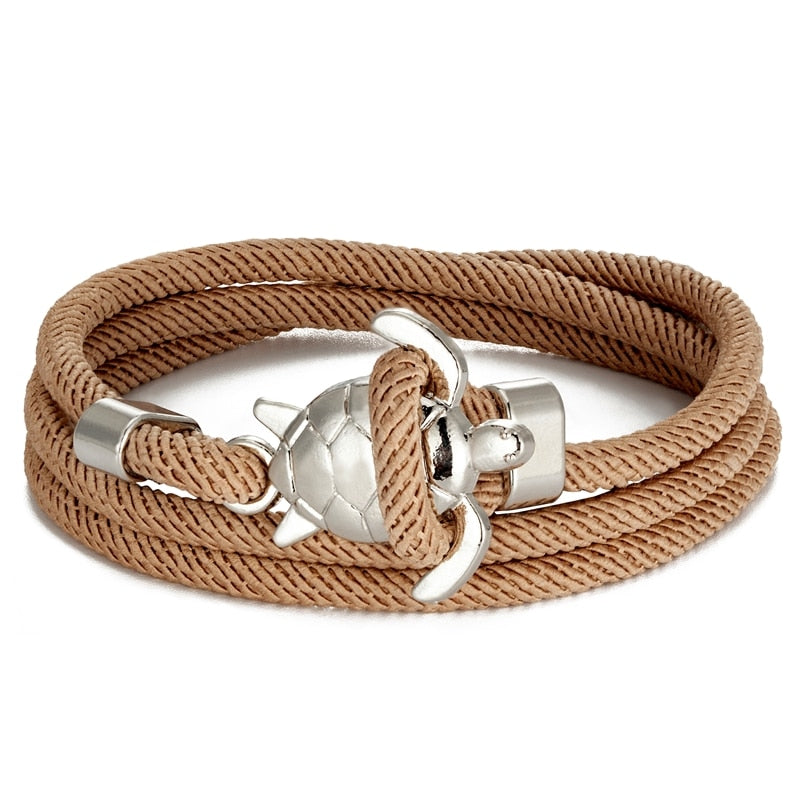 Braided Sea Turtle Viking Bracelet