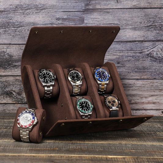 6 Slots Pouch Watch Storage Box