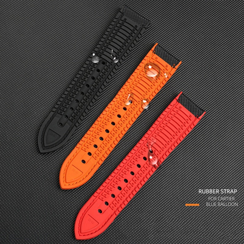 Nylon Silicone Bottom Watch Band Strap