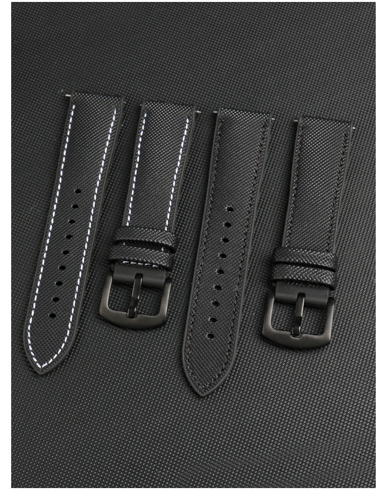 Nylon Silicone Bottom Watch Band Strap