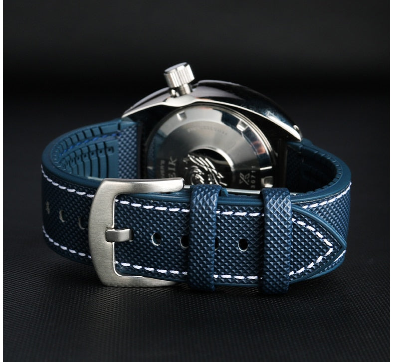 Nylon Silicone Bottom Watch Band Strap