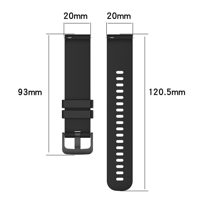 Silicone Strap 20mm