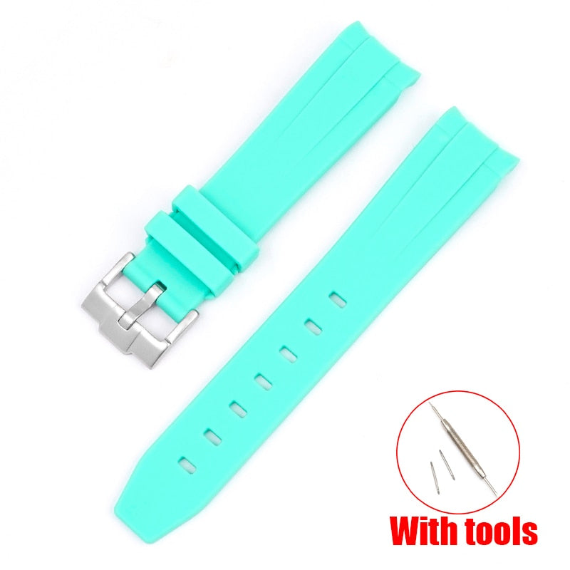 Rubber Strap Curved End